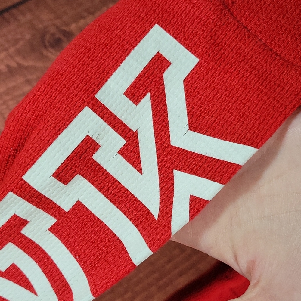VS PINK Ribbed Longsleeve Top Red Size M - Picture 4 of 12